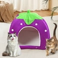 thumbnail image 1 of Nsxcdh Winter Pet House,Yurt Tent,Foldable,Padded,Indoor Sleeping,Stray Cat Shelter,Short Plush,2-4.5kg, 1 of 8