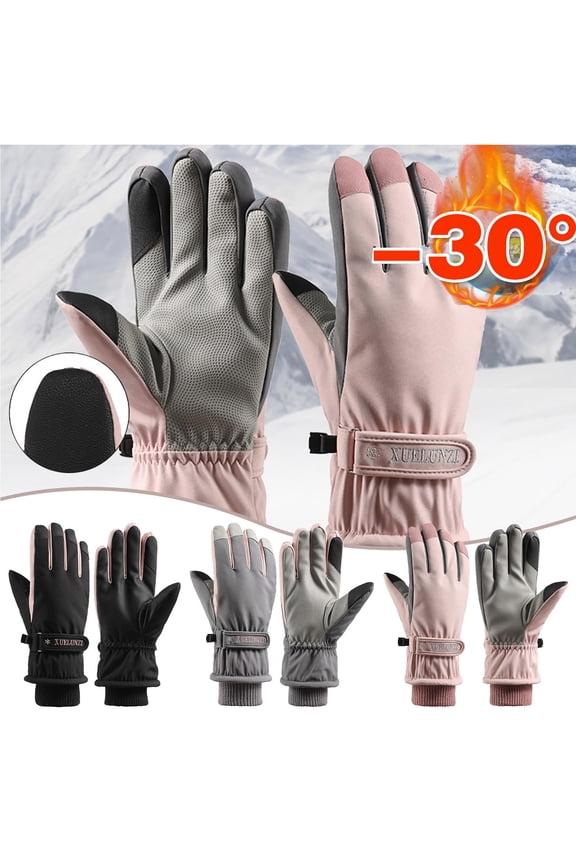 Winter Ski Gloves Two Finger Touchscreen Thermal Windproof Water Splash Resistant For Outdoor,gloves,winter gloves,cycling gloves,work gloves Gifts for Women and Men