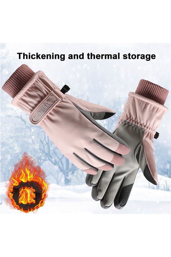 Winter Ski Gloves Two Finger Touchscreen Thermal Windproof Water Splash Resistant For Outdoor,gloves,winter gloves,cycling gloves,work gloves Gifts for Women and Men