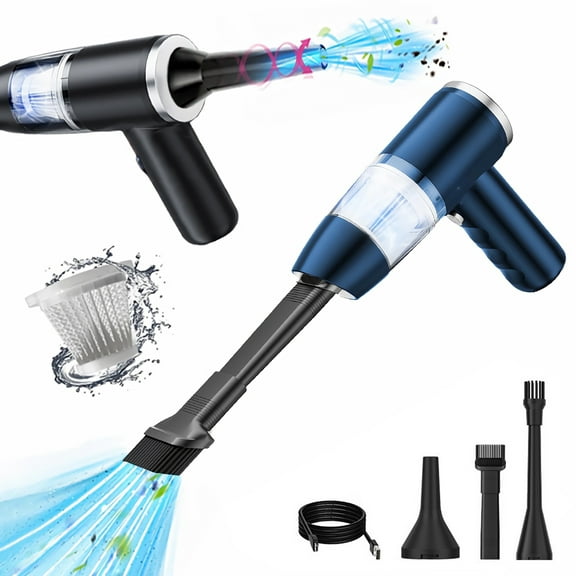 Nsxcdh Double Purpose Vacuum Cleaner Wet Dry 6.7x5.9x2.4in 50w 2000mah Abs USB Suction Multi Function for Home Car