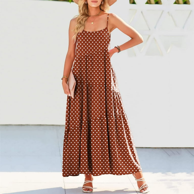 Sexy V-neck Long Sleeve Strap Polka Dot Dress