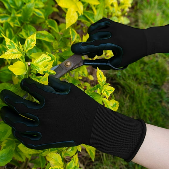 Nsxcdh Work Gloves TPE Gardening High Resilience,Water Shedding Palm Strong Grip,One Size,for Planting Weeding Yard and Garden,work gloves gloves Home Essentials