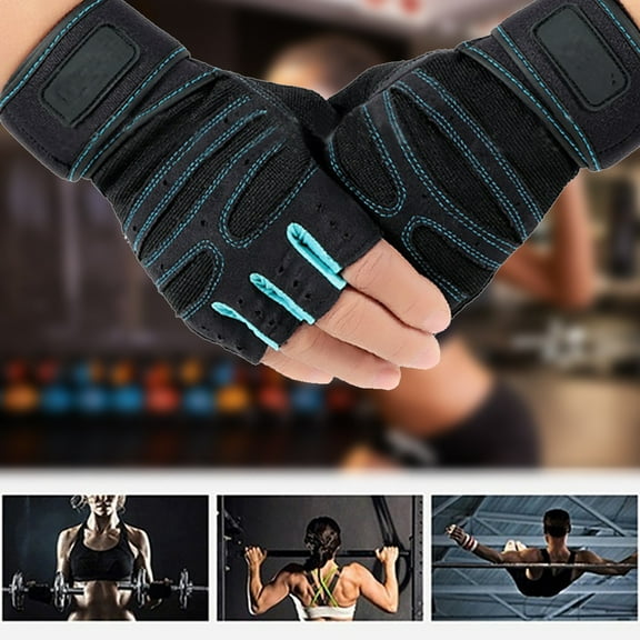 Nsxcdh Workout Gloves Half Finger With Wrist Support,Strong Stitching Anti Slip Palm,For Dumbbell Lifting Cross Training Row And Bike,workout gloves Gifts for Women and Men