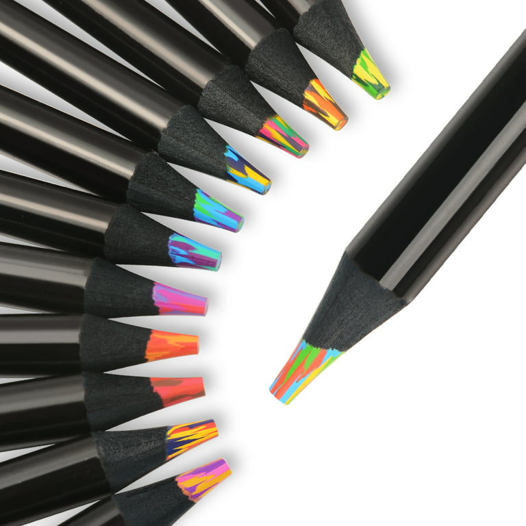 Nsxsu 12 Colors Rainbow Pencils, Jumbo Colored Pencils for Adults,  Multicolored Pencils for Art Drawing, Coloring, Sketching(Pack of 1)