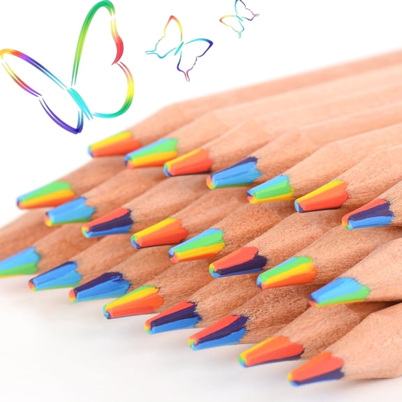 Nsxsu Pre-sharpened Rainbow Colored Art Pencils (10 Count)
