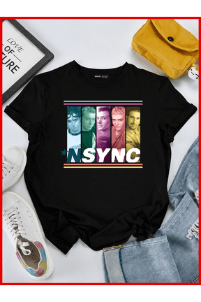 Nsync Boy Band Multicolored Boxes Vintage 90s Pop Music V40078 Unisex T-Shirt, S-5XL