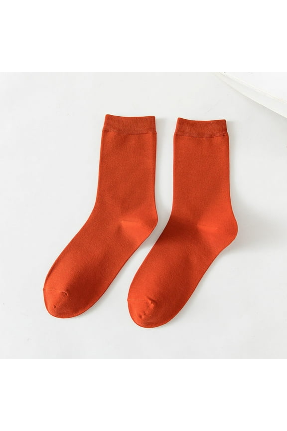 Fall Socks Women Soft Athletic Red Crew Socks Breathable Women's Running Sport Socks Free Size