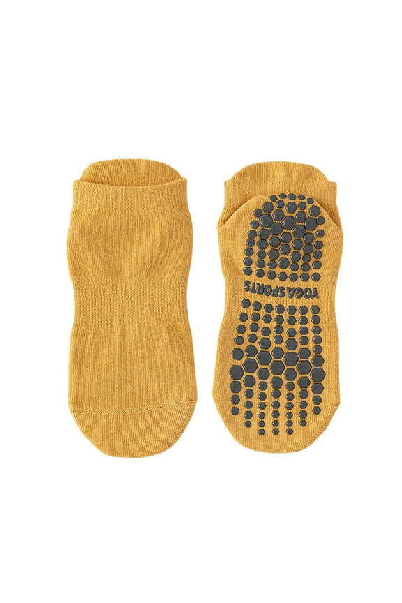 Winter Socks Women Cotton Yellow Non Slip Athletic Yoga Socks Sport Women Ankle Breathable Socks Free Size
