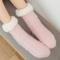 thumbnail image 1 of NTACZA Women Socks Size 10-13 Pink Crew Thick Fleece Lined Socks Cozy Women Thermal Fuzzy Socks Free Size, 1 of 8
