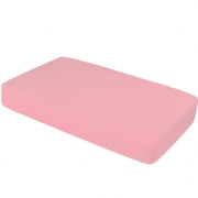 Ntbay 100% Brushed Microfiber Fitted Crib Sheets, Ultra Cozy and Soft Crib Sheet for Standard Crib and Toddler Mattresses, Boys, Girls, Unisex, 28" x 52", Pink