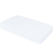 Ntbay 100% Brushed Microfiber Fitted Crib Sheets, Ultra Cozy and Soft Crib Sheet for Standard Crib and Toddler Mattresses, Boys, Girls, Unisex, 28" x 52", White