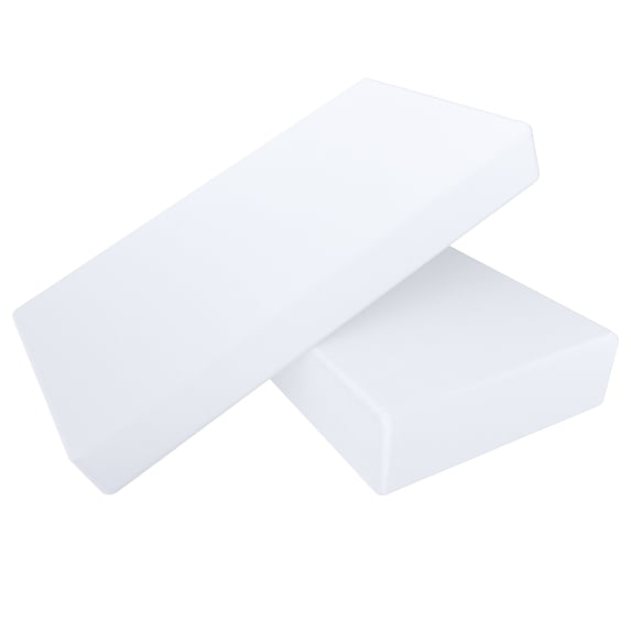Ntbay 2 Pack 100% Brushed Microfiber Fitted Crib Sheets, Ultra Cozy and Soft Crib Sheet for Standard Crib and Toddler Mattresses, Boys, Girls, Unisex, 28" x 52", White