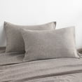 thumbnail image 1 of Ntbay 2 Pack 100% French Natural Linen Pillowcases, Yarn Dyed Washed Pillow Cases with Envelope Closure, Queen, 20 x 30 Inches, Coffee, 1 of 5