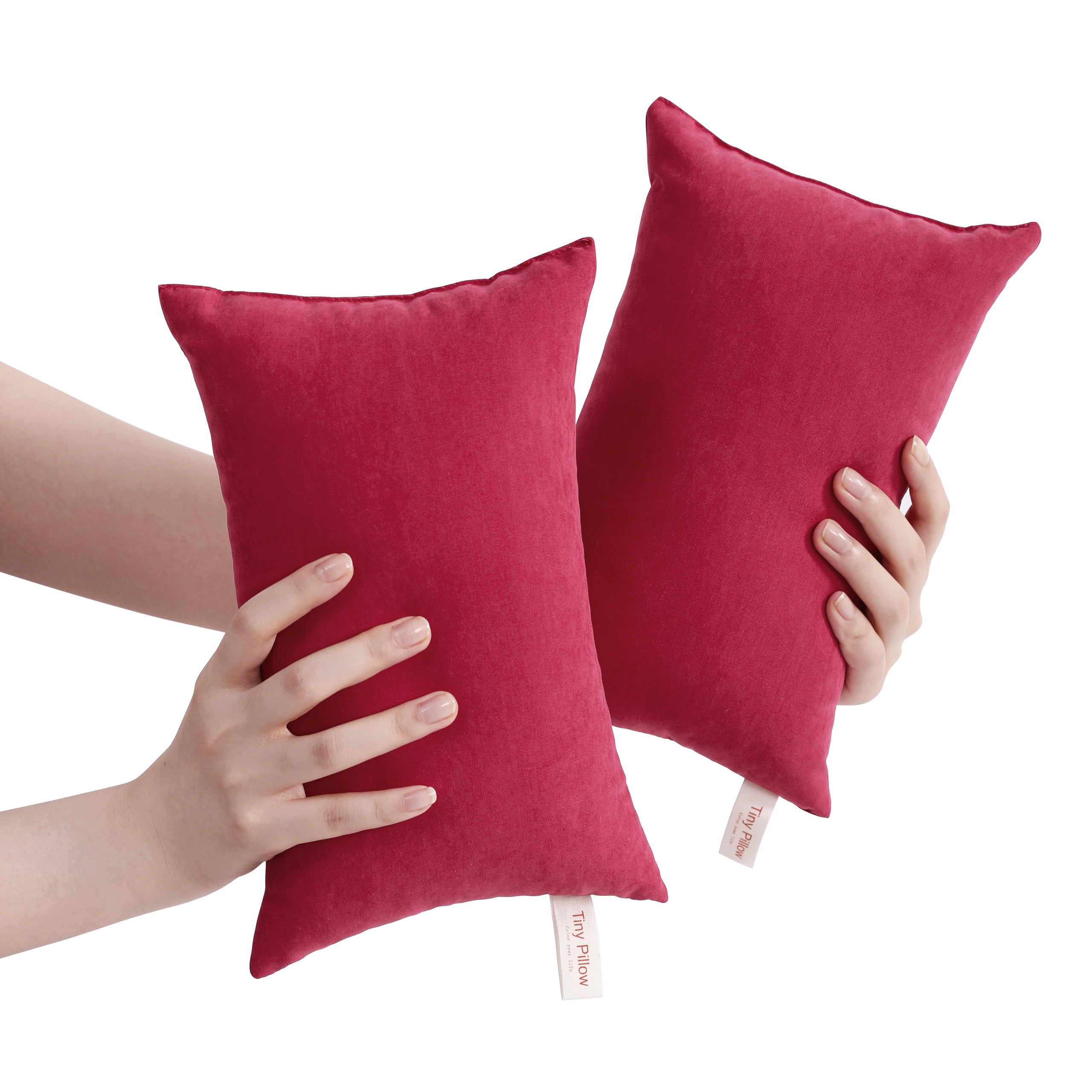 Ntbay 2 Pack 11"x7" Tiny Pillows, Microfiber Mini Pillows for Toddler, Travel, Pets, Soft and