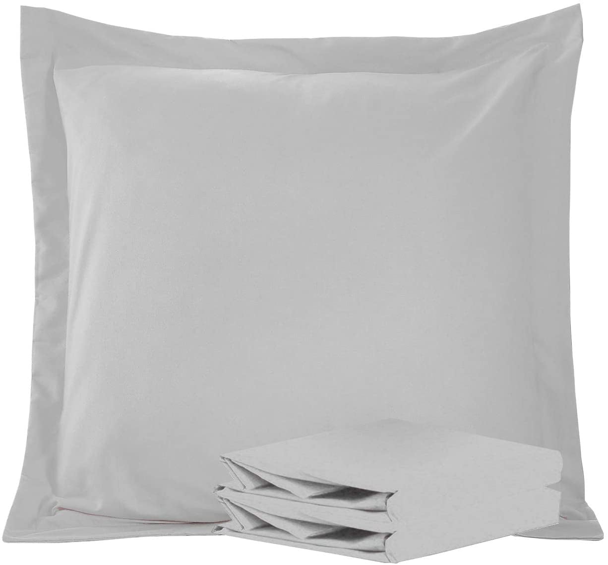 "Ntbay 2Pc Euro Pillow Shams, Double Brushed Microfiber, Wrinkle/Fade