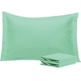 thumbnail image 1 of Ntbay 2 Pack Double Brushed Microfiber Queen Pillow Shams with 2" Flange, Wrinkle, Fade, Stain Resistant Sham, 20"x30", Mint Green, 1 of 5