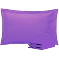 thumbnail image 1 of Ntbay 2 Pack Double Brushed Microfiber Queen Pillow Shams with 2" Flange, Wrinkle, Fade, Stain Resistant Sham, 20"x30", Purple, 1 of 5