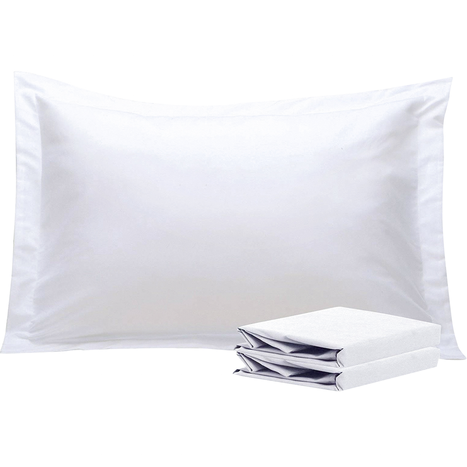 MarCielo 2Piece Embroidered Pillow Shams, Decorative Microfiber Pillow