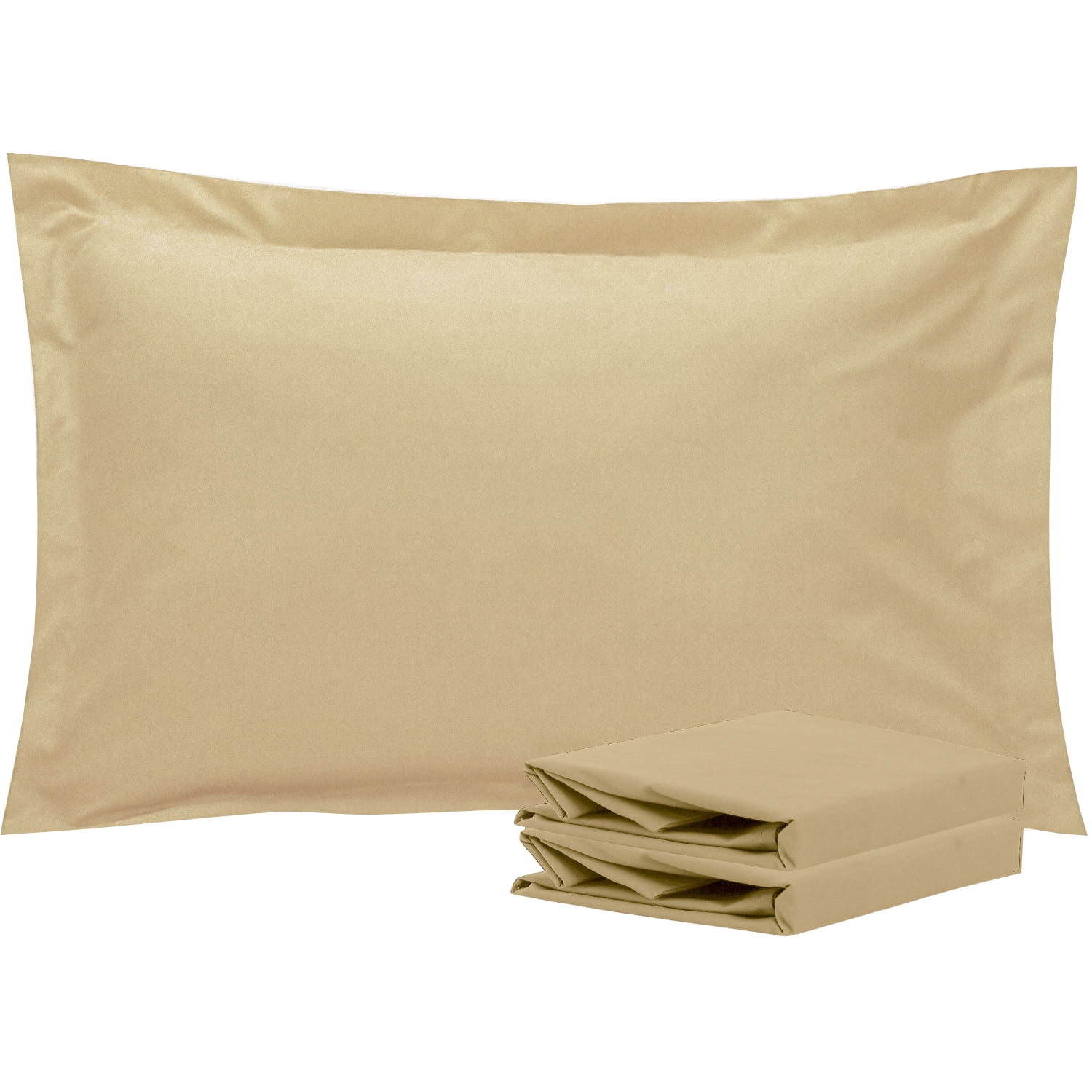 Ntbay 2 Pack Double Brushed Microfiber Standard Pillow Shams with 2