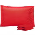 thumbnail image 1 of Ntbay 2 Pack Double Brushed Microfiber Standard Pillow Shams with 2" Flange, Wrinkle, Fade, Stain Resistant Sham, 20"x26", Red, 1 of 5