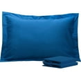 thumbnail image 1 of Ntbay 2 Pack Double Brushed Microfiber Standard Pillow Shams with 2" Flange, Wrinkle, Fade, Stain Resistant Sham, 20"x26", Royal Blue, 1 of 5
