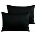 thumbnail image 1 of Ntbay 2 Pack Egyptian Cotton Toddler Pillowcases, Soft and Breathable Travel Pillow Covers with Envelope Closure, 13" x 18", Black, 1 of 6