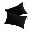 thumbnail image 1 of Ntbay 2 Pack Microfiber Soft Tiny Pillows, Machine Washable Travel Pillows, 11" x 7", Black, 1 of 5