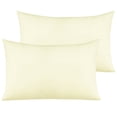 thumbnail image 1 of Ntbay 2 Pack Microfiber Toddler Pillowcases, Ultra Soft Travel Pillow Covers with Envelope Closure, 14" x 20", Ivory, 1 of 6