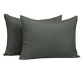 thumbnail image 1 of Ntbay 2 Pack Microfiber Toddler Pillowcases, Ultra Soft Travel Pillow Covers with Zipper Closure, 13" x 18", Dark Gray, 1 of 6