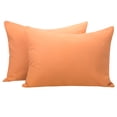 thumbnail image 1 of Ntbay 2 Pack Microfiber Toddler Pillowcases, Ultra Soft Travel Pillow Covers with Zipper Closure, 13" x 18", Pale Orange, 1 of 6