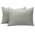 thumbnail image 1 of Ntbay 2 Pack Microfiber Toddler Pillowcases, Ultra Soft Travel Pillow Covers with Zipper Closure, 13" x 18", Smoke Gray, 1 of 6