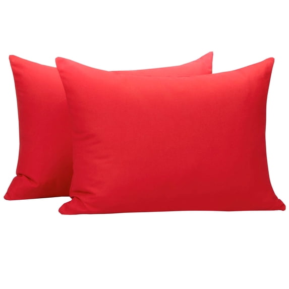 Ntbay 2 Pack Microfiber Toddler Pillowcases, Ultra Soft Travel Pillow Covers with Zipper Closure, 13" x 18", Wine Red