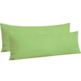 thumbnail image 1 of Ntbay 2 Pack Microfiber Ultra Soft Body Pillowcase with Envelope Closure, Wrinkle, Stain Resistant Body Pillow Cover, 20" x 54", Sage Green (Not Include Body Pillow), 1 of 5