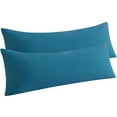 thumbnail image 1 of Ntbay 2 Pack Microfiber Ultra Soft Body Pillowcase with Envelope Closure, Wrinkle, Stain Resistant Body Pillow Cover, 20" x 54", Slate Blue (Not Include Body Pillow), 1 of 6