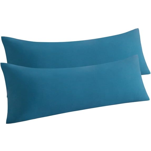 Ntbay 2 Pack Microfiber Ultra Soft Body Pillowcase with Envelope Closure, Wrinkle, Stain Resistant Body Pillow Cover, 20" x 54", Slate Blue (Not Include Body Pillow)