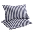 thumbnail image 1 of Ntbay 2 Pack Natural Jersey Cotton Toddler Pillowcases, Soft and Breathable Travel Pillow Cases with Envelope Closure, 13" x 18", Blue and Gray Stripe, 1 of 5