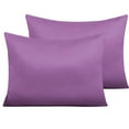 thumbnail image 1 of Ntbay 2 Pack Satin Toddler Pillowcases, Soft and Cool Travel Pillow Covers with Hidden Zipper Closure, 13" x 18", Purple, 1 of 6