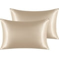 thumbnail image 1 of Ntbay 2 Pack Silky Satin King Pillowcases for Hair and Skin, Luxury and Soft Pillow Cases with Envelope Closure, 20" x 40", Taupe, 1 of 6