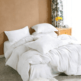 thumbnail image 1 of Twin 2-Piece Duvet Cover Set with 1 Pillow Shams, Brushed Microfiber, Easy Snap Zipper & Corner Ties, White, Ntbay | Comforter Not Included, 1 of 6