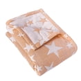 thumbnail image 1 of Ntbay 3 Layer Toddler Blanket, Muslin Cotton Jacquard Bed Blankets, Lightweight Thermal Baby Blanket, Super Soft and Warm Crib Blanket for All Seasons, Decoration Gift, 30"x40", Tan Star, 1 of 5