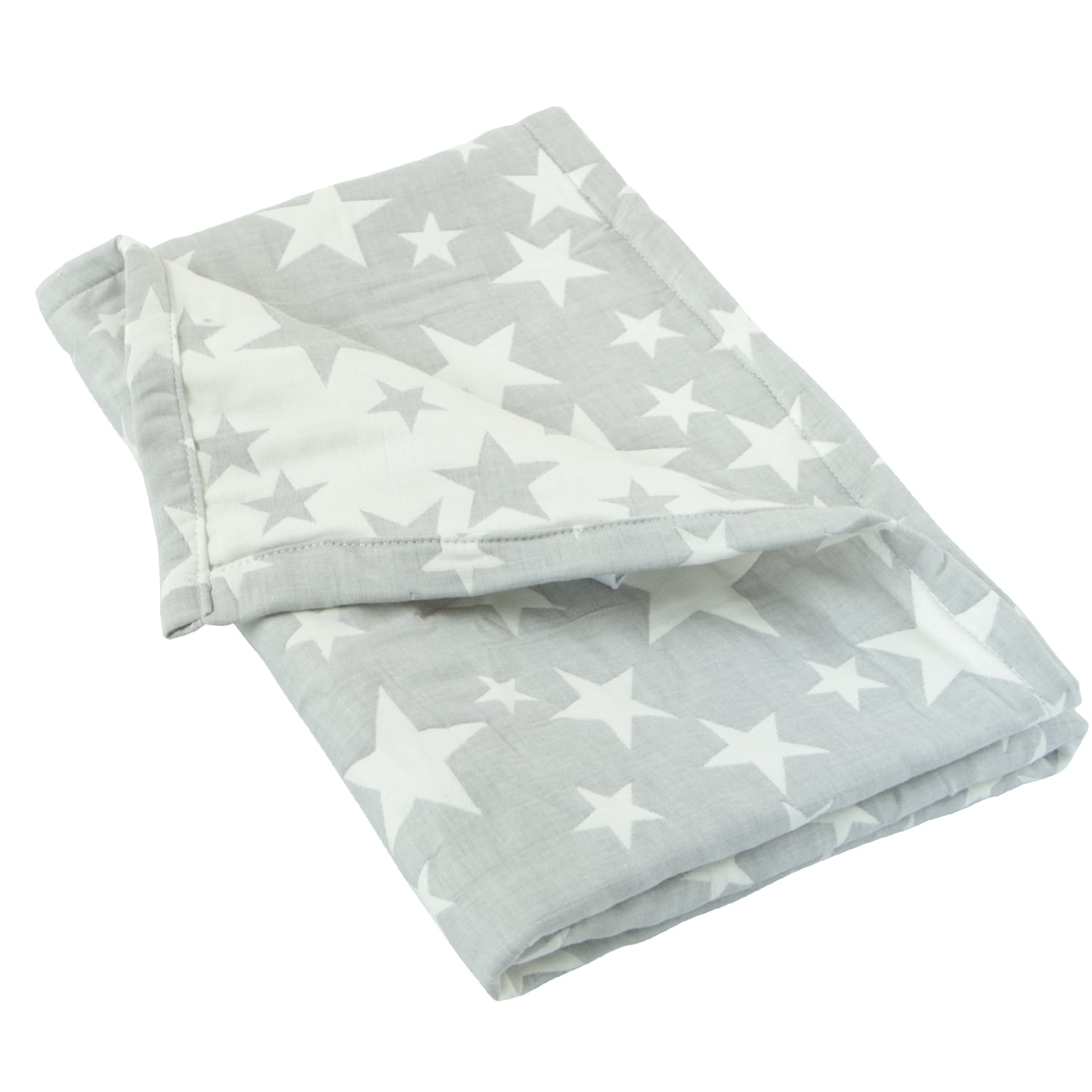 Ntbay 3 Layer Toddler Blanket, Muslin Cotton Jacquard Bed Blankets