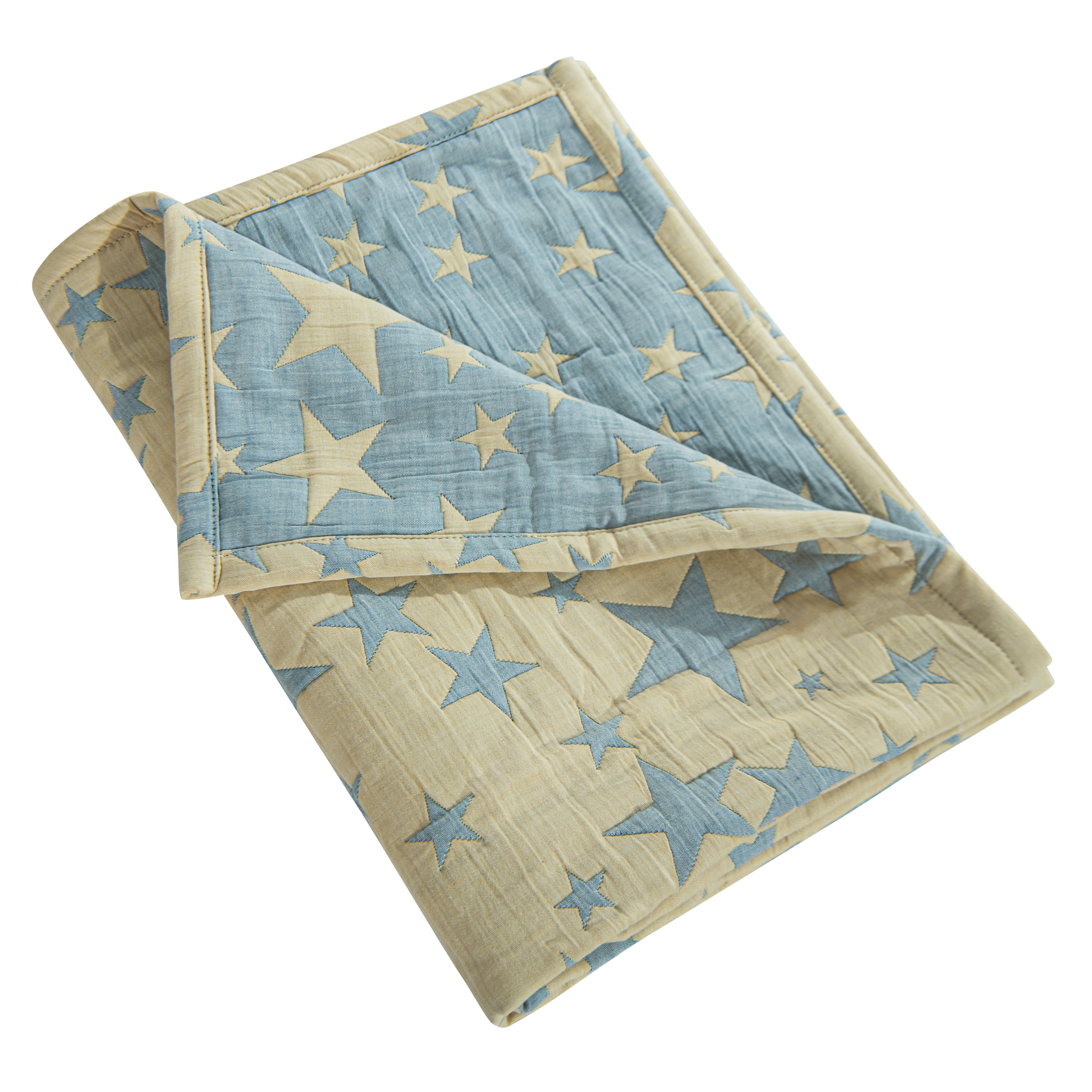Ntbay 3 Layer Toddler Blanket, Muslin Cotton Jacquard Bed Blankets
