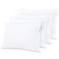 thumbnail image 1 of Ntbay 4 Pack Microfiber Standard Waterproof Pillow Protectors with Hidden Zipper, Super Soft Quiet Pillow Protectors, 20x26 inches, White, 1 of 8