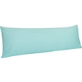 thumbnail image 1 of Ntbay 500 Thread Count Cotton Body Pillowcase (No Body Pillow) with Envelope Closure, Soft and Easy Care Body Pillows Cover, 20" x 54", Aqua Blue, 1 of 6