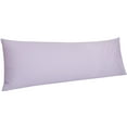 thumbnail image 1 of Ntbay 500 Thread Count Cotton Body Pillowcase (No Body Pillow) with Envelope Closure, Soft and Easy Care Body Pillows Cover, 20" x 54", Light Purple, 1 of 6
