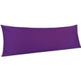 thumbnail image 1 of Ntbay 500 Thread Count Cotton Body Pillowcase (No Body Pillow) with Envelope Closure, Soft and Easy Care Body Pillows Cover, 20" x 54", Purple, 1 of 6