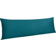 Ntbay 500 Thread Count Cotton Body Pillowcase (No Body Pillow) with Envelope Closure, Soft and Easy Care Body Pillows Cover, 20" x 54", Slate Blue
