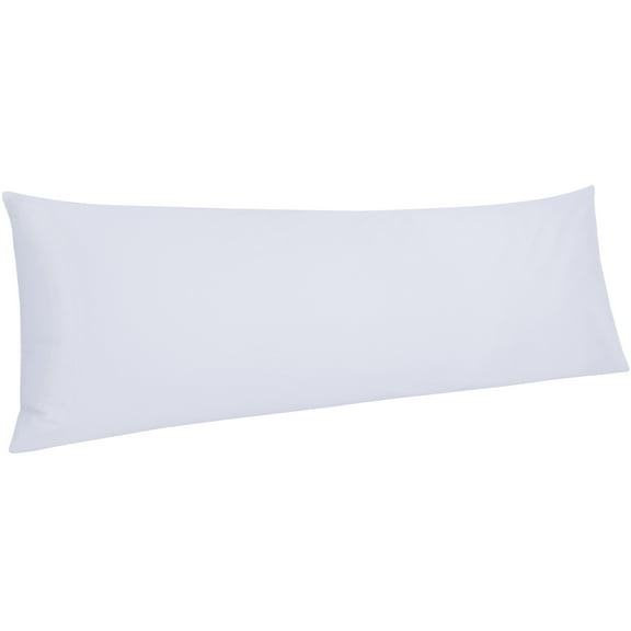 Ntbay 500 Thread Count Cotton Body Pillowcase (No Body Pillow) with Envelope Closure, Soft and Easy Care Body Pillows Cover, 20" x 54", White
