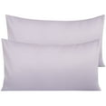 thumbnail image 1 of Ntbay 500 Thread Count Egyptian Cotton King Pillowcases Set of 2, Ultra Soft and Breathable Pillow Cases with Envelope Closure, 20x36 inches, Light Purple, 1 of 6