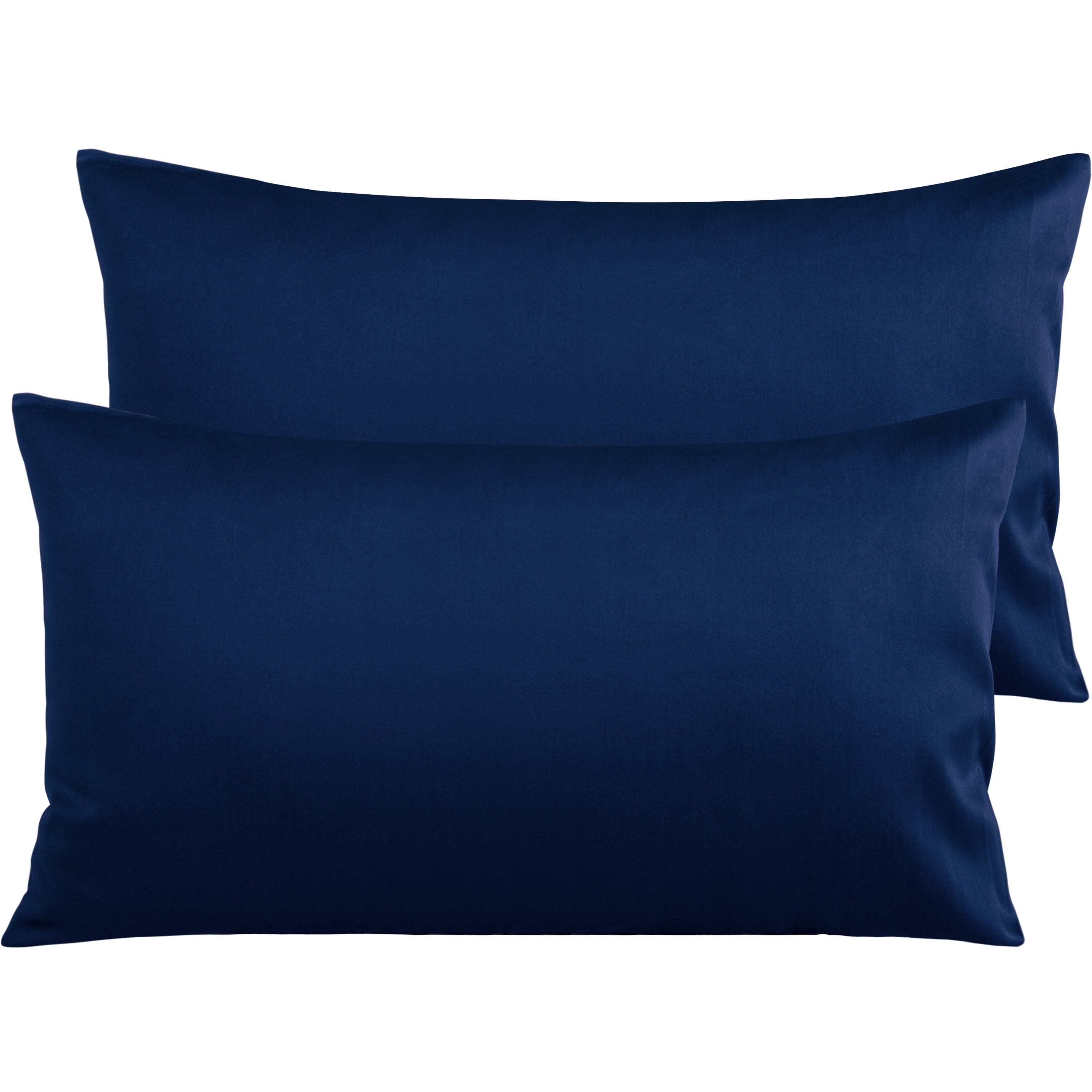 Ntbay 100 Egyptian Cotton, 500 Thread Count King Pillowcases (Navy Blue, Set of 2)